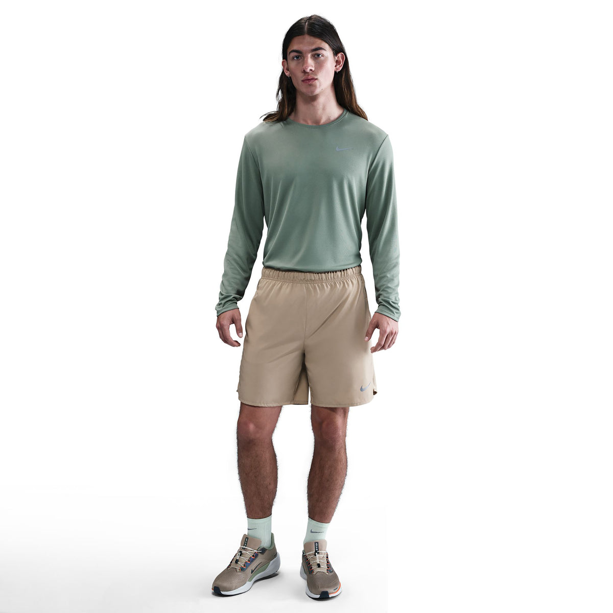 Nike Miler UV Running Shirt Men-Sage