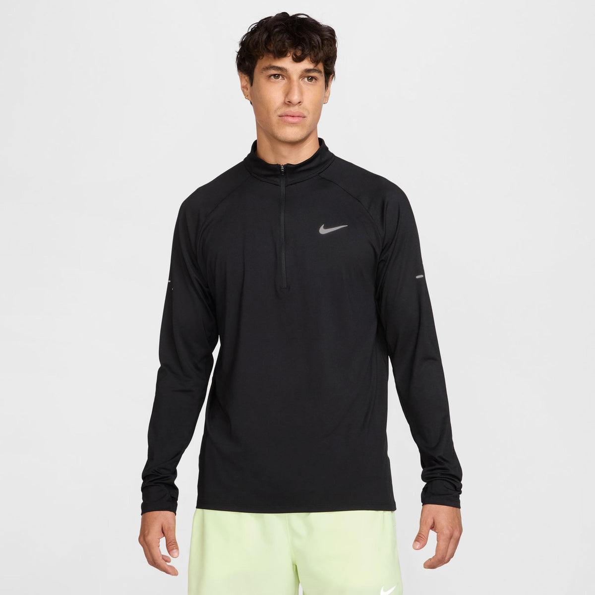 Nike Stride Half-Zip  Running shirt Men - black, silver