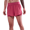 Swift 2in1  Laufshorts Damen - berry, silber