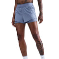 Swift 2in1  Laufshorts Damen - blaugrau, silber