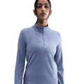 Swift Laufshirt Damen - blaugrau, silber