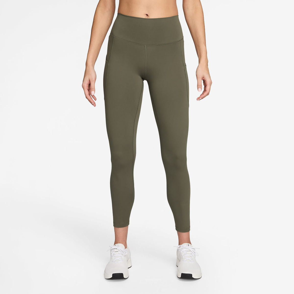 Nike Dri-FIT One High Rise 7/8 Tight Damen-oliv