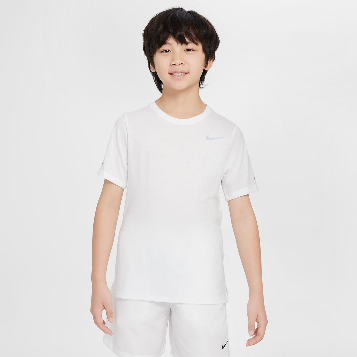 Nike Dri-Fit  T-Shirt Jungen-weiß