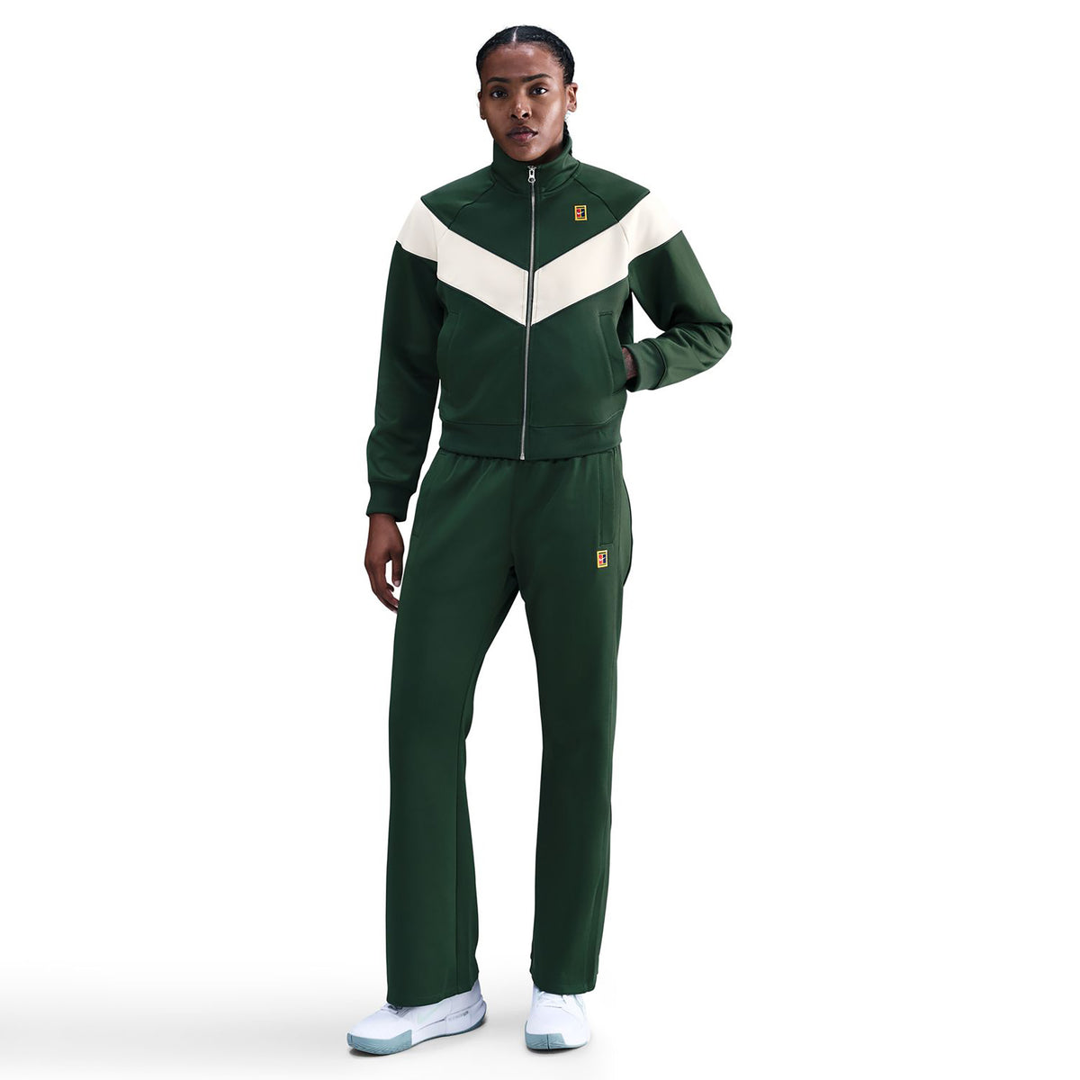 Nike Courtly Knit Heritage Training jacket Women-dark green