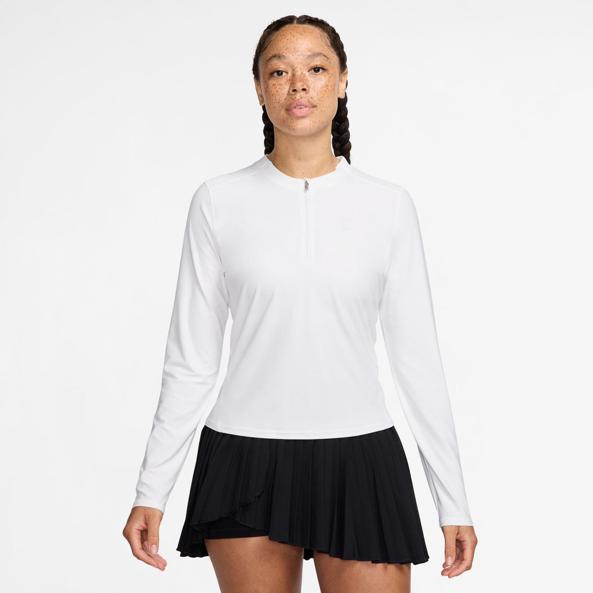 Nike Court Dri-Fit Advantage Long Sleeve Women-White,White