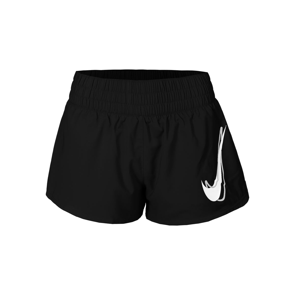 Nike Swoosh Laufshorts Damen-Schwarz