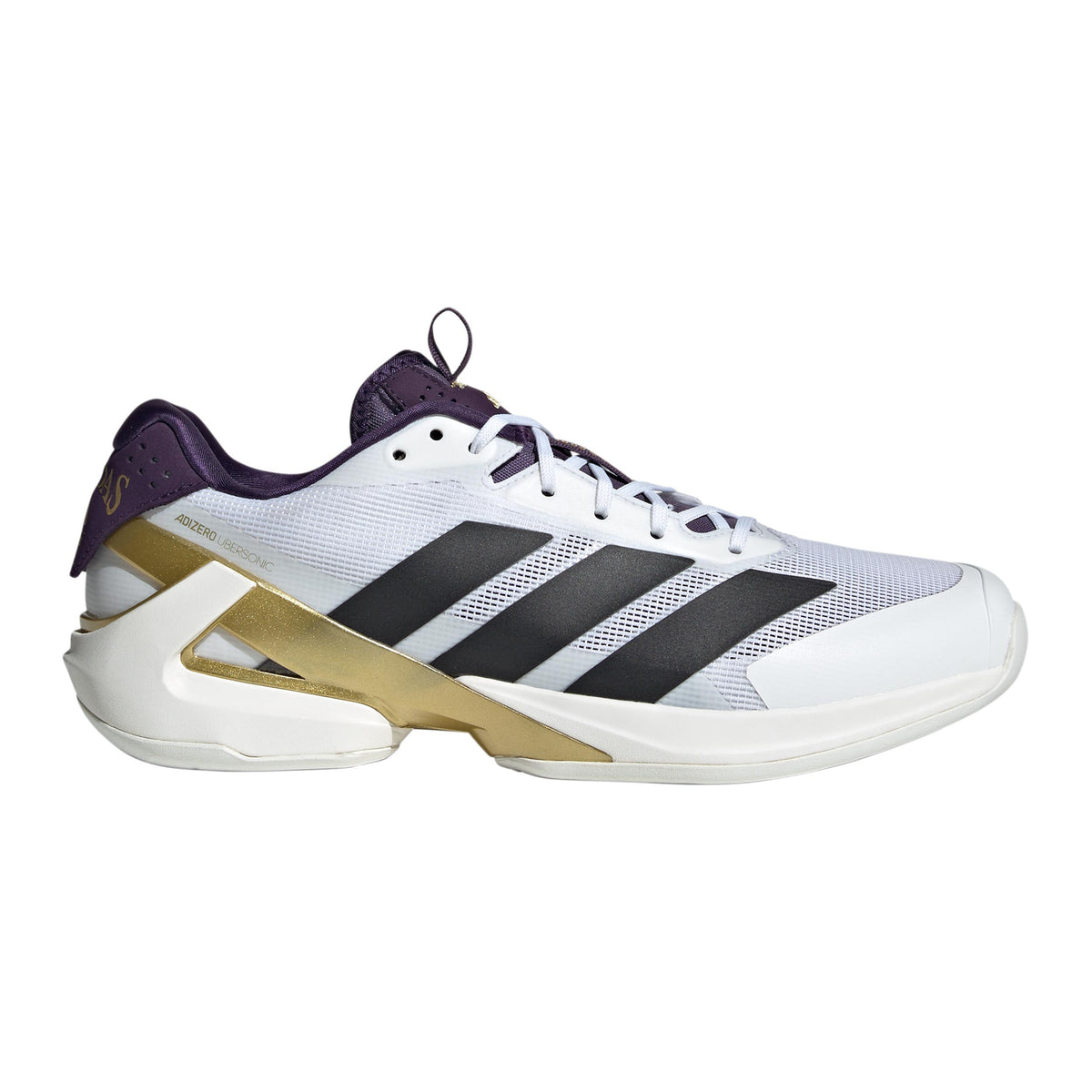adidas Adizero Ubersonic 5 All court shoe Men - white aluminum, gold