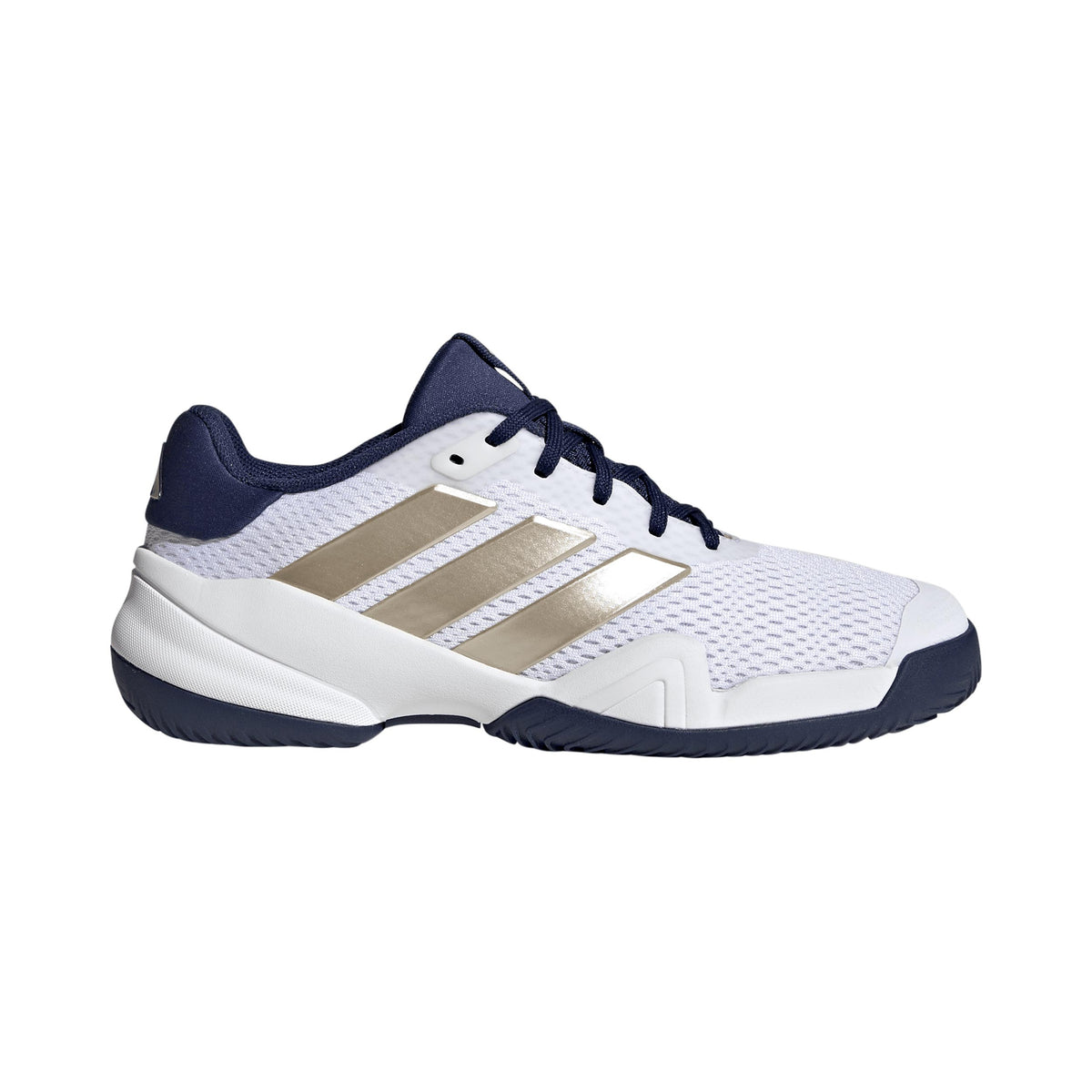 adidas Barricade Allcourtschuh Kinder - weiß, dunkelblau