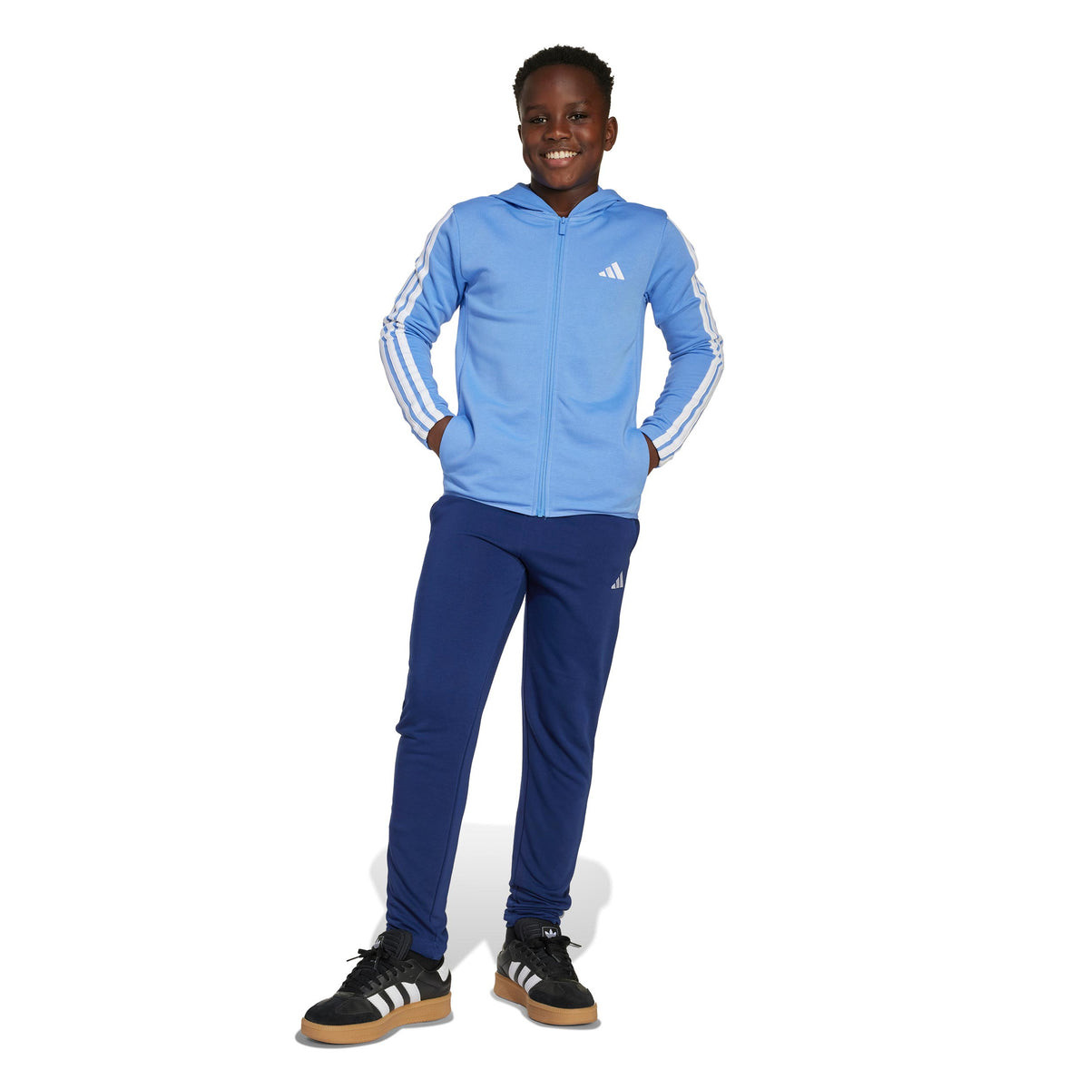 adidas Essentials Tracksuit Kids-light blue, dark blue
