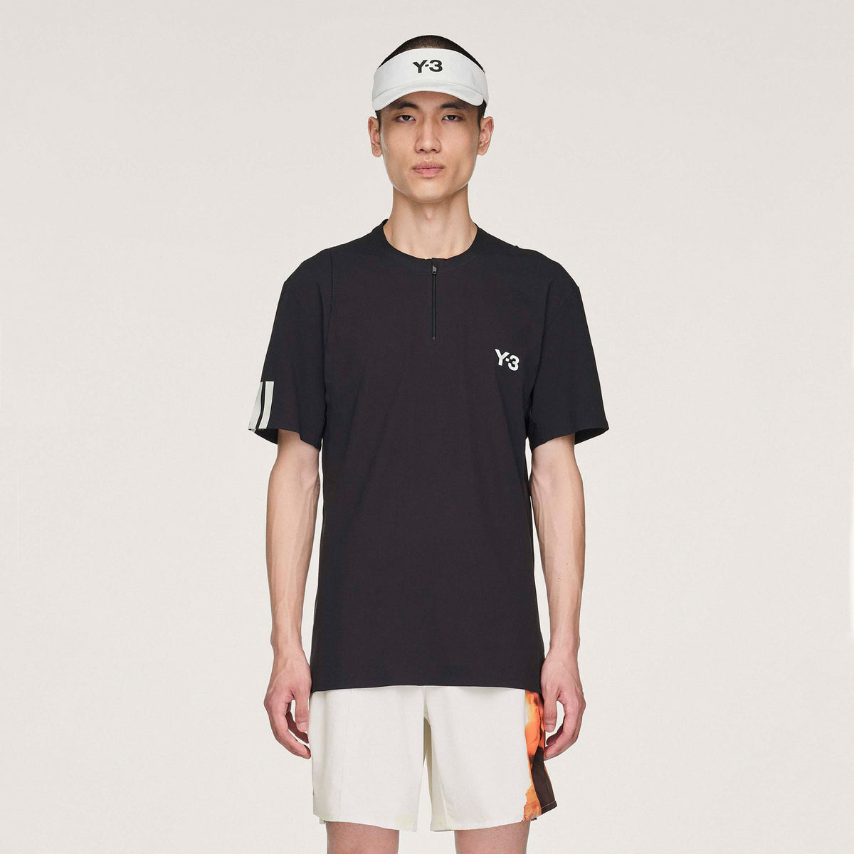 adidas Y-3 Zip T-Shirt Men - black