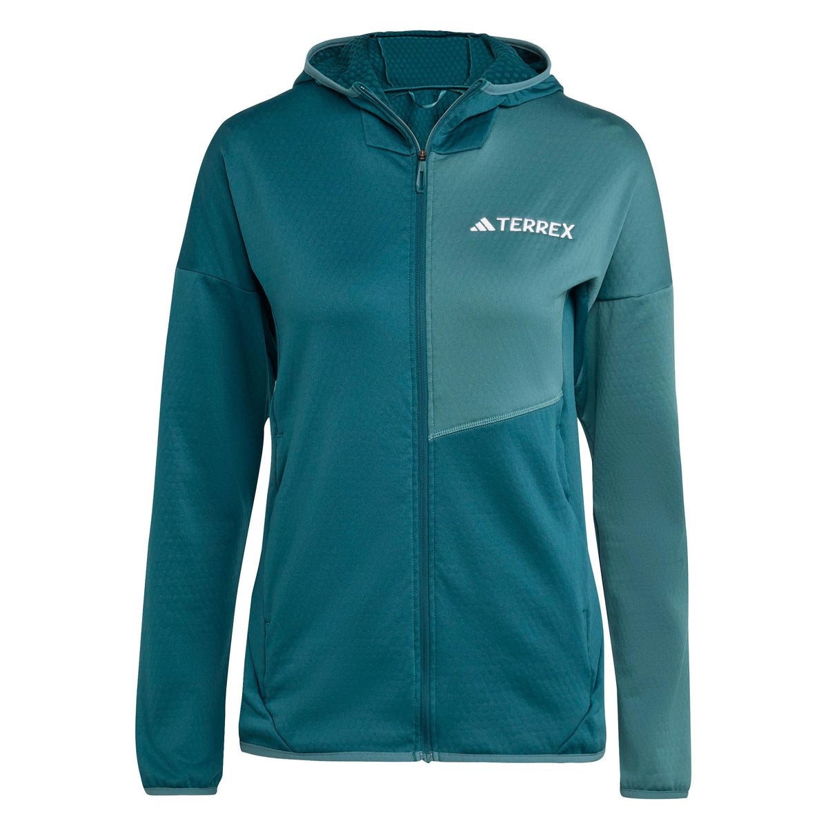 adidas Terrex XPR Light Fleece Laufjacke Damen-Petrol