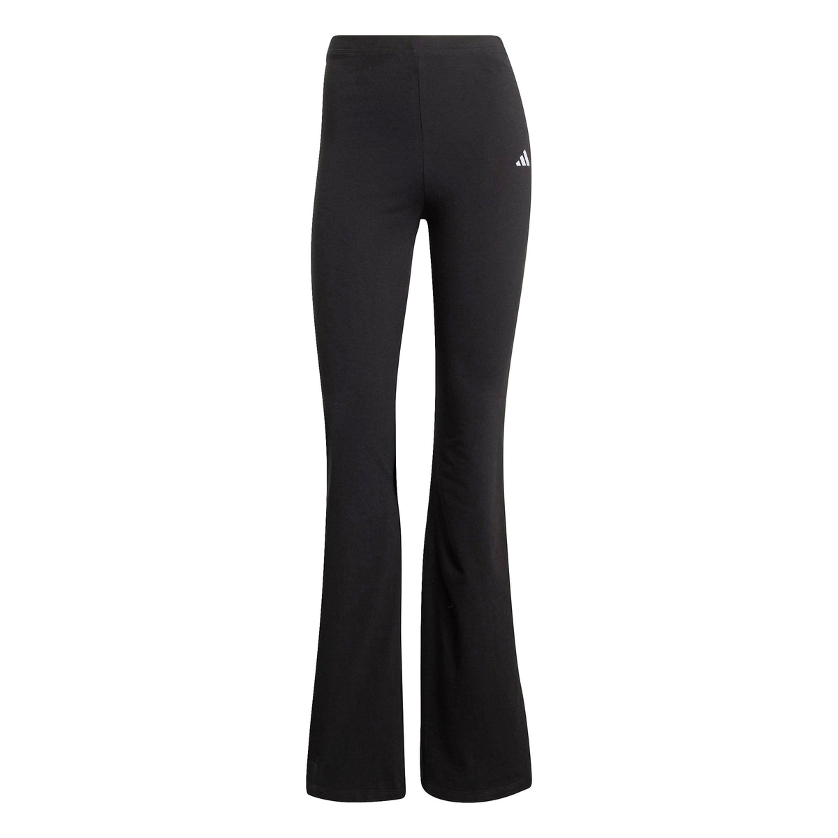 adidas Essentials Small Logo Flared Tight Damen-schwarz