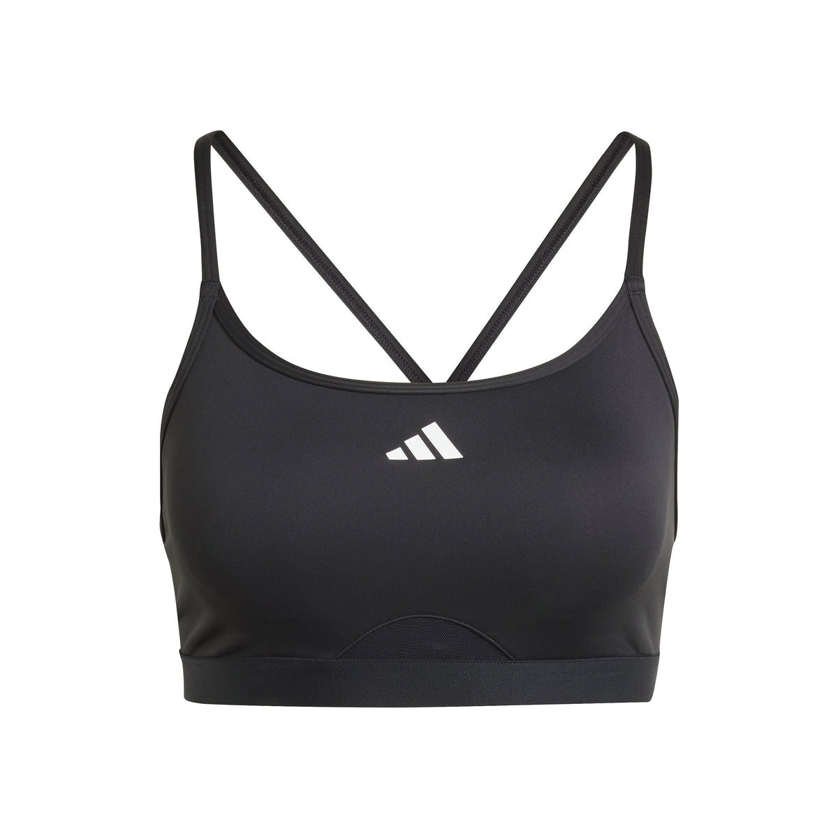 adidas Aeroreact Training 3Stripes Sport-BH Damen - schwarz