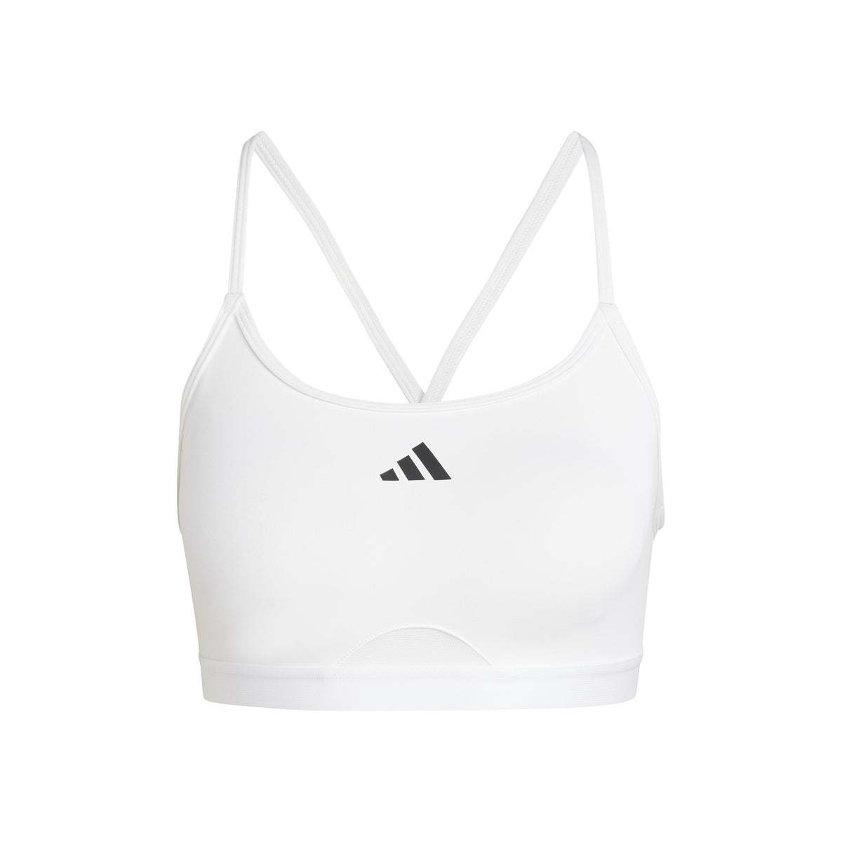 adidas Aeroreact Training 3Stripes Sport-BH Damen - weiß