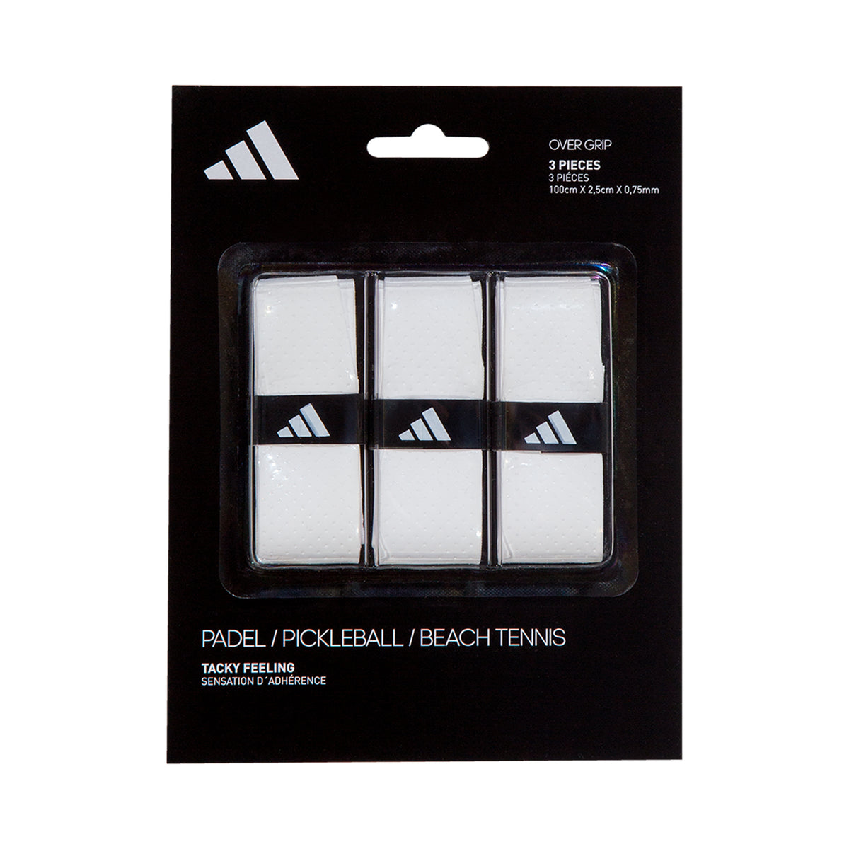 adidas Padel Overgrip 3er Pack-Weiß