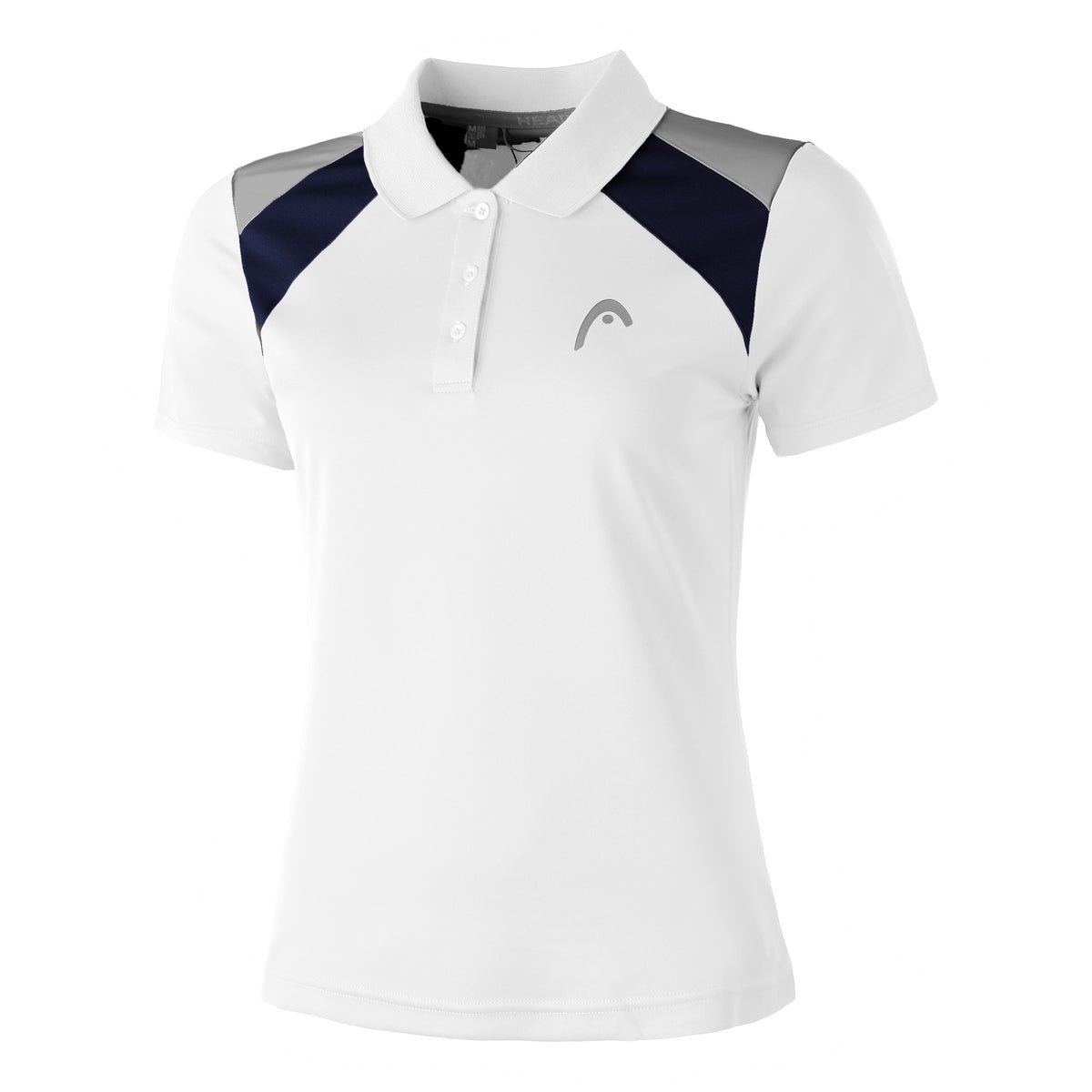 HEAD Club Polo Damen-Weiß,Blau