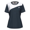 Tie-Break T-Shirt Damen - dunkelblau, weiß