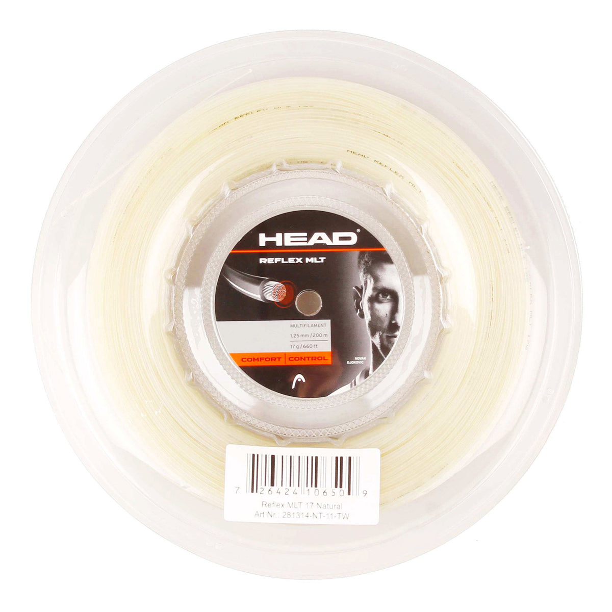 HEAD Reflex MLT String Reel 200m-Ecru
