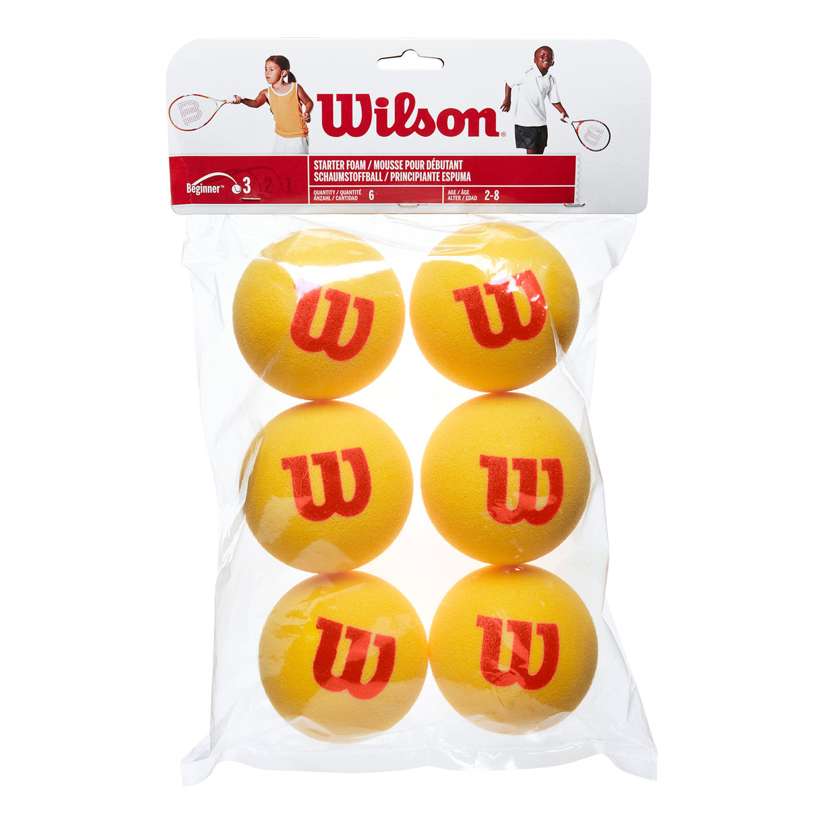 Wilson Starter Foam Balls (Stage 3) 6 Pack