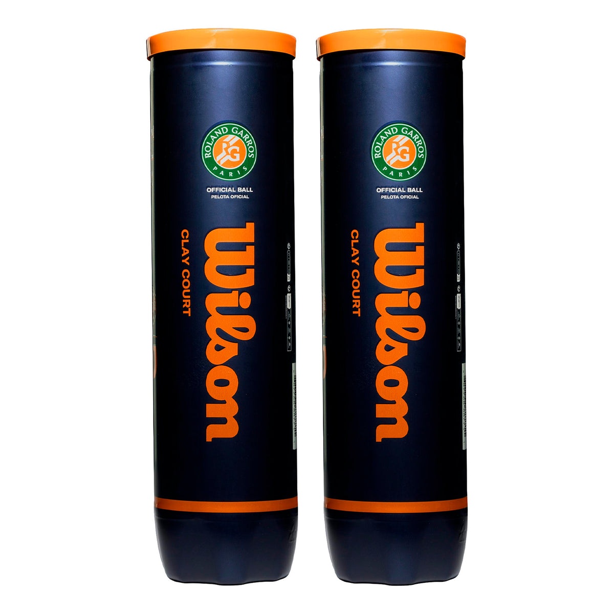 Wilson Roland Garros Official Bi Pack 2x 4 Ball Tube