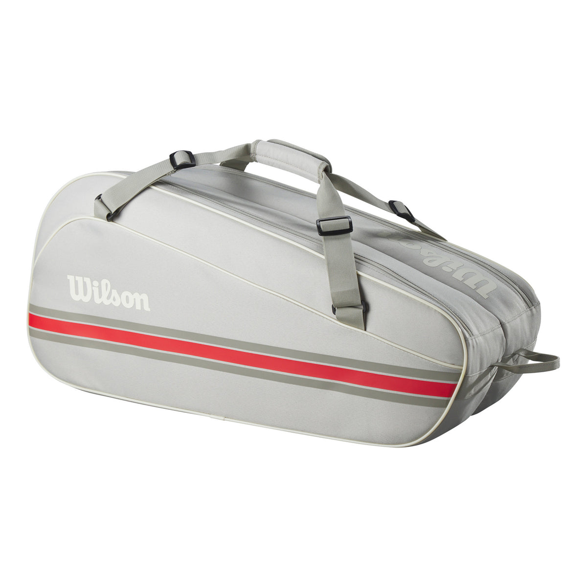 Wilson Tour Team Racket Bag 6 Pack-Lightgrey