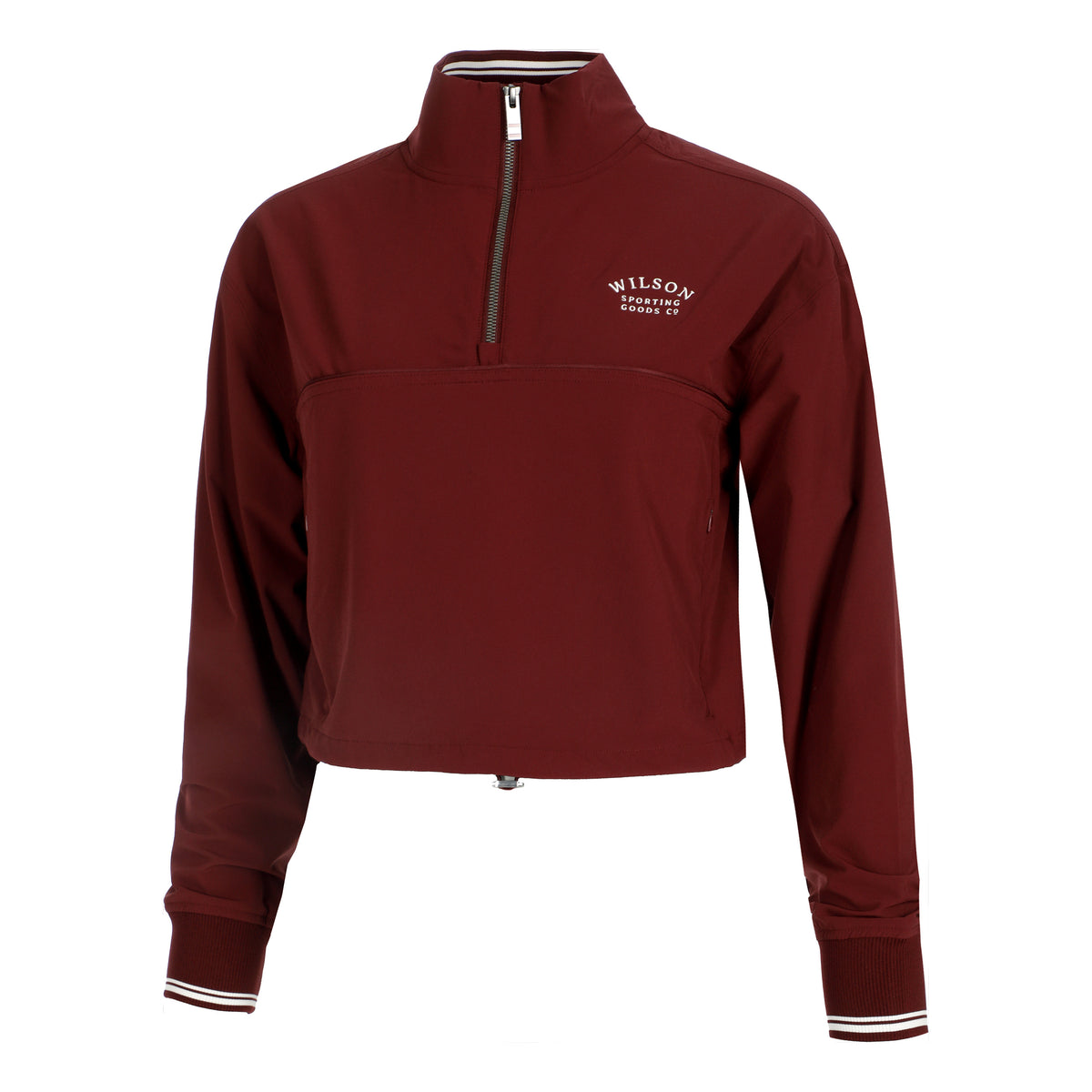 Wilson Davenport Woven Popover Sweatshirt Damen - berry