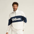 Parkside Half-Zip Sweatshirt Herren-Creme,Dunkelblau