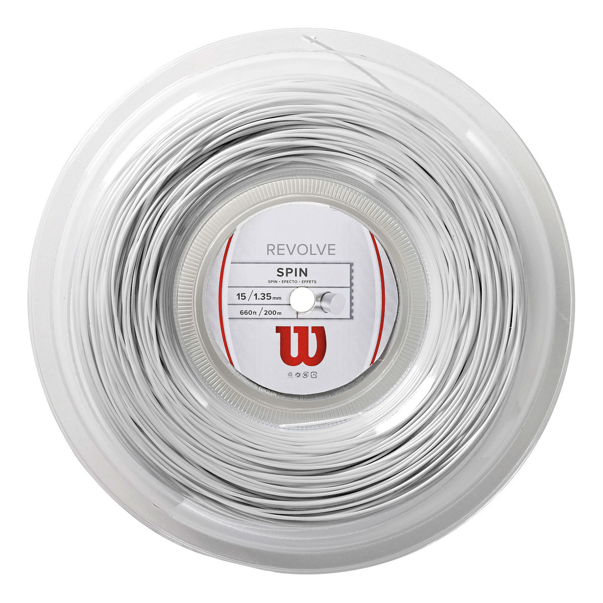 Wilson Revolve Saitenrolle 200m-Weiß