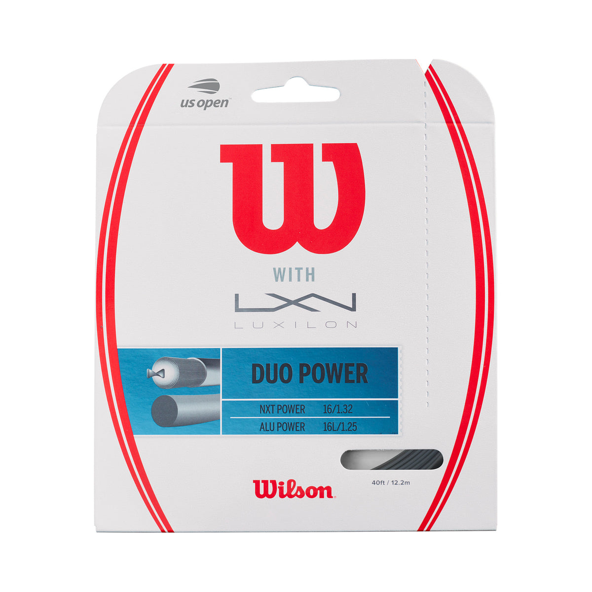 Wilson Duo Power (NXT Power + Alu Power) Saitenset 12,2m-Silber,Nude