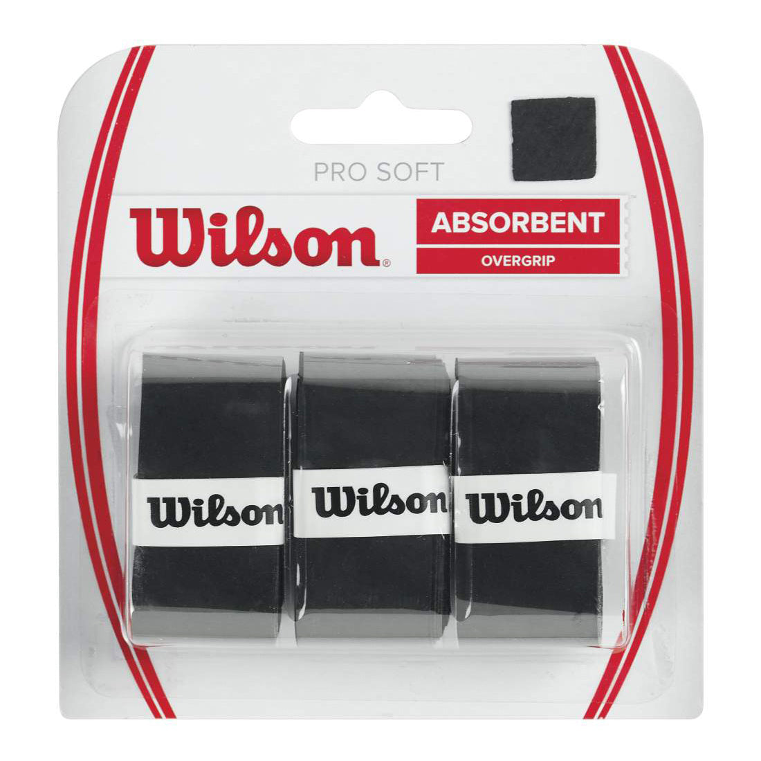 Wilson Soft Overgrip 3 Pack-Black