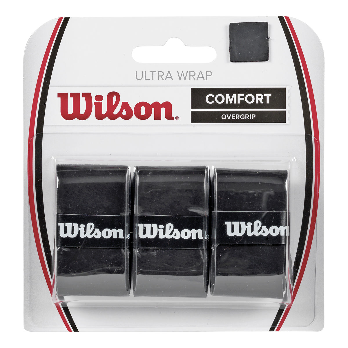 Wilson Ultra Wrap 3er Pack-Schwarz
