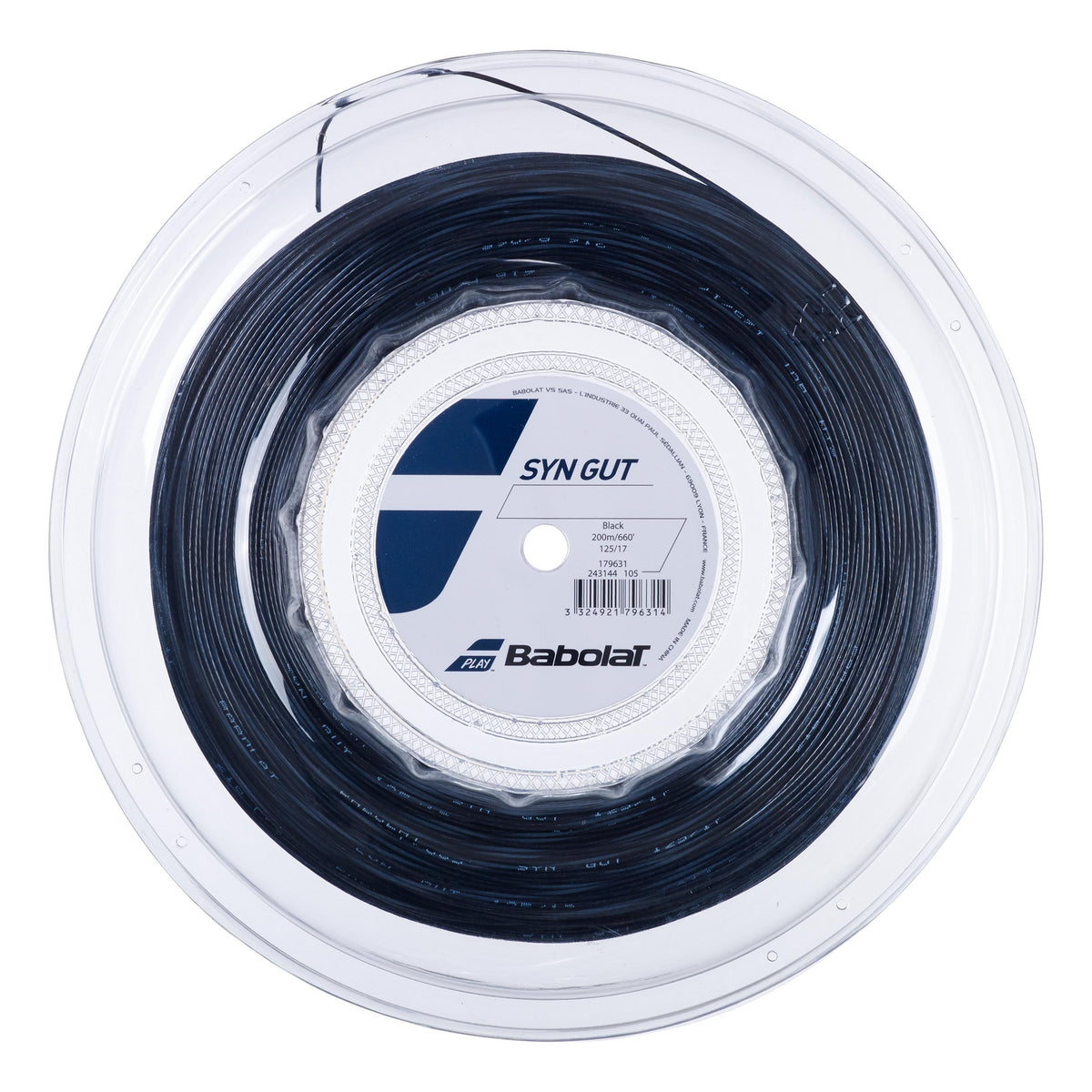 Babolat Synthetic Gut String Reel 200m-Black