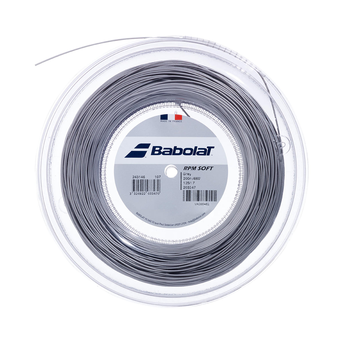 Babolat RPM Soft String Reel 200m-Grey