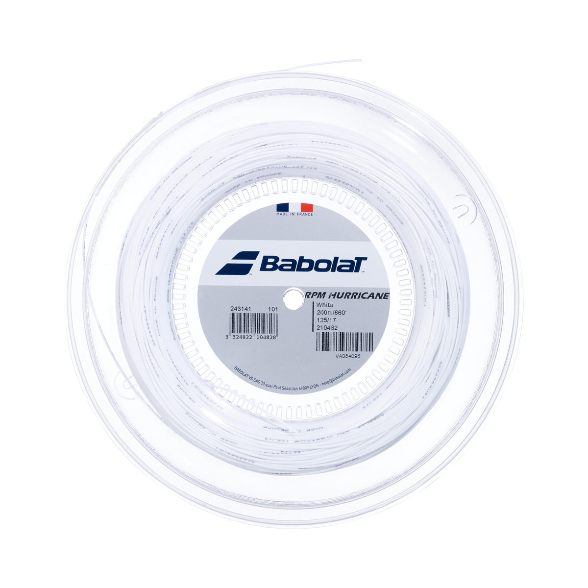 Babolat RPM Hurricane String Reel 200m-White