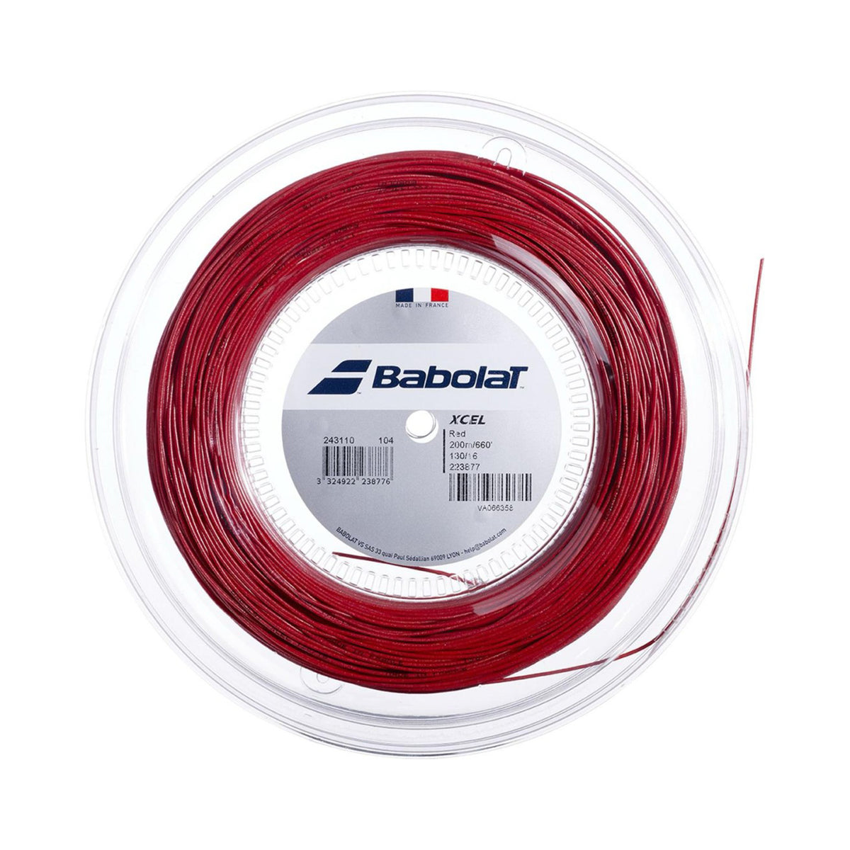 Babolat Xcel String Reel 200m-Red