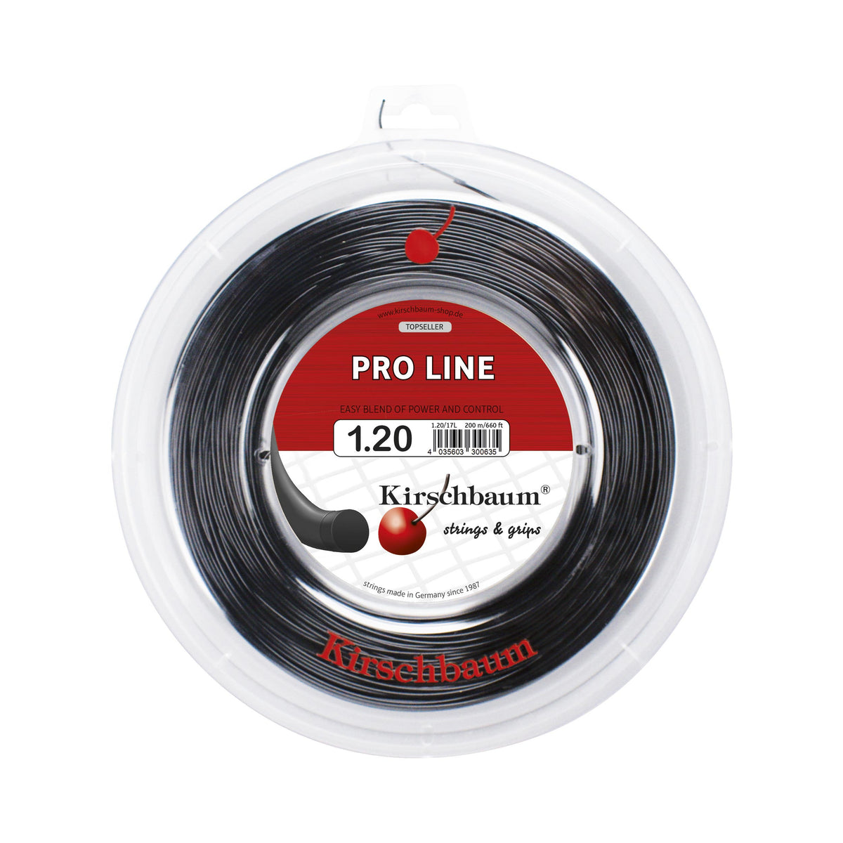 Kirschbaum Pro Line String Reel 200m-Black