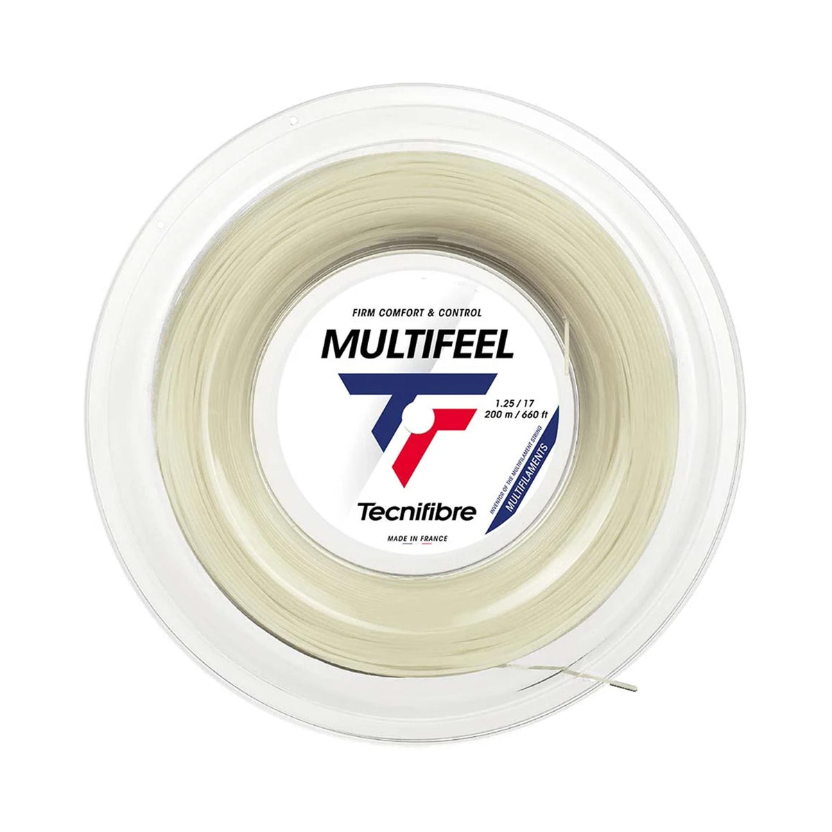 Tecnifibre Multifeel 200m String Reel-Ecru
