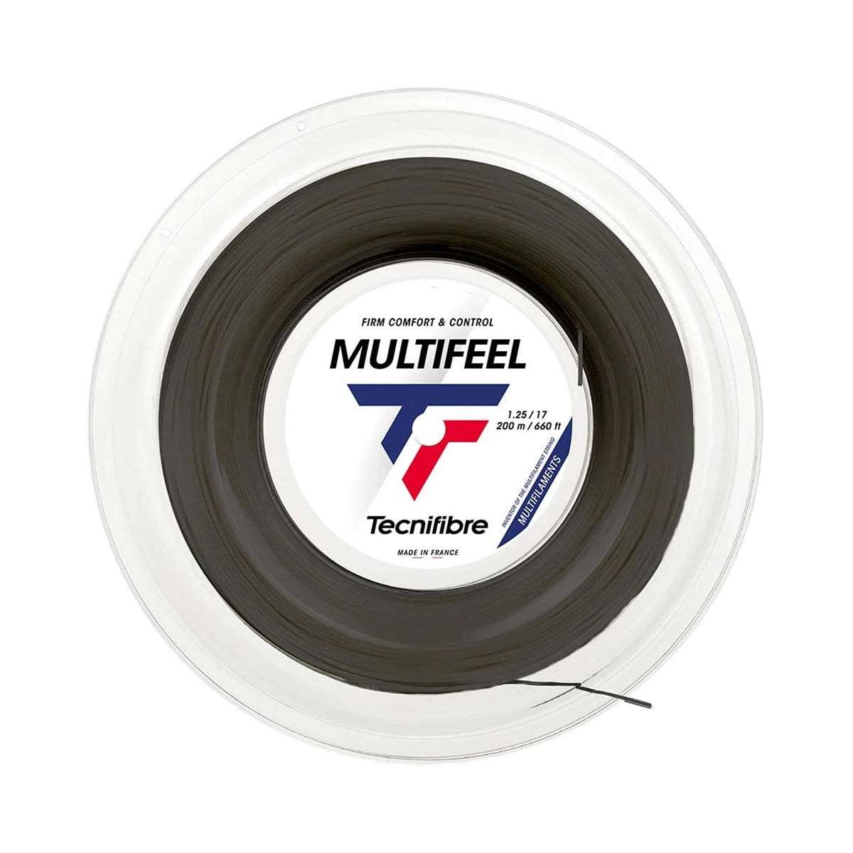 Tecnifibre Multifeel 200m String Reel-Black