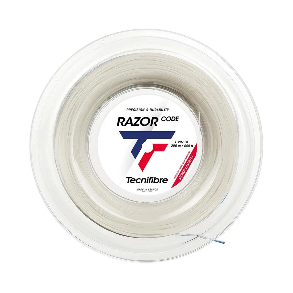 Tecnifibre Razor Code 200m Saitenrolle-Weiß