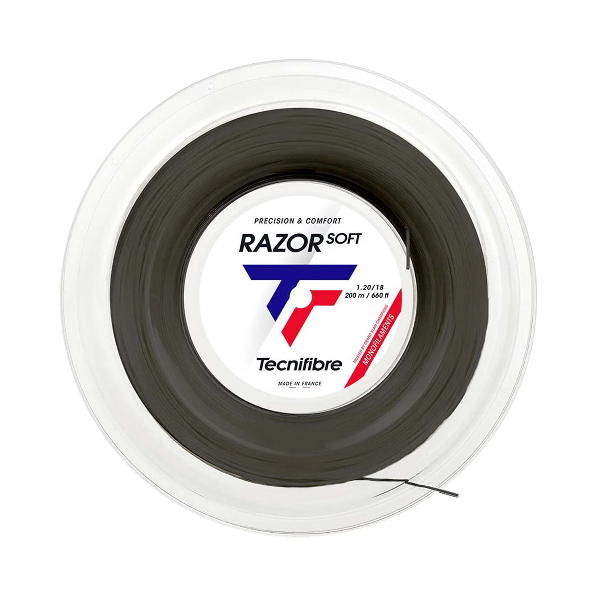 Tecnifibre Razor Soft 200m Saitenrolle-Grau