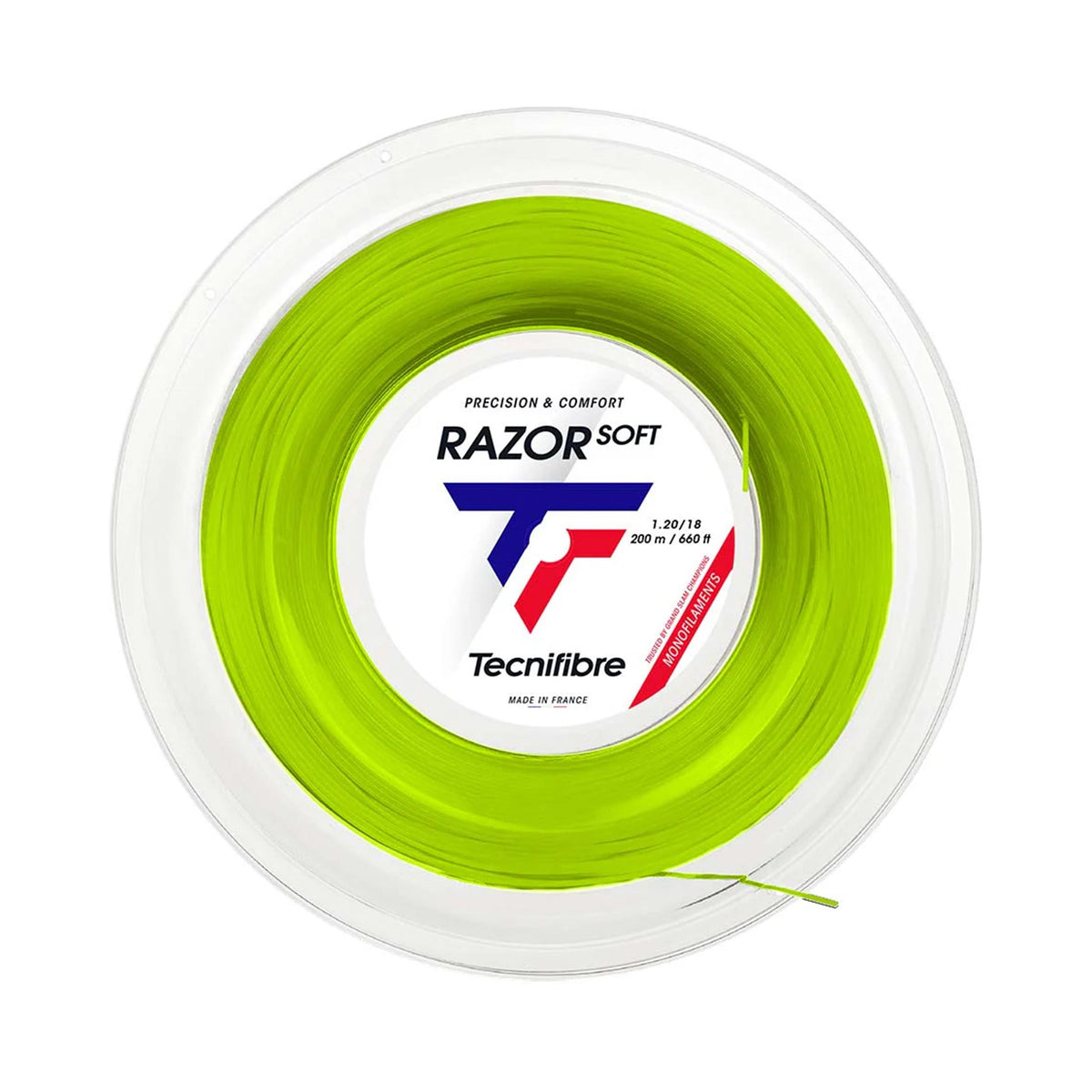 Tecnifibre Razor Soft 200m String Reel-Lime