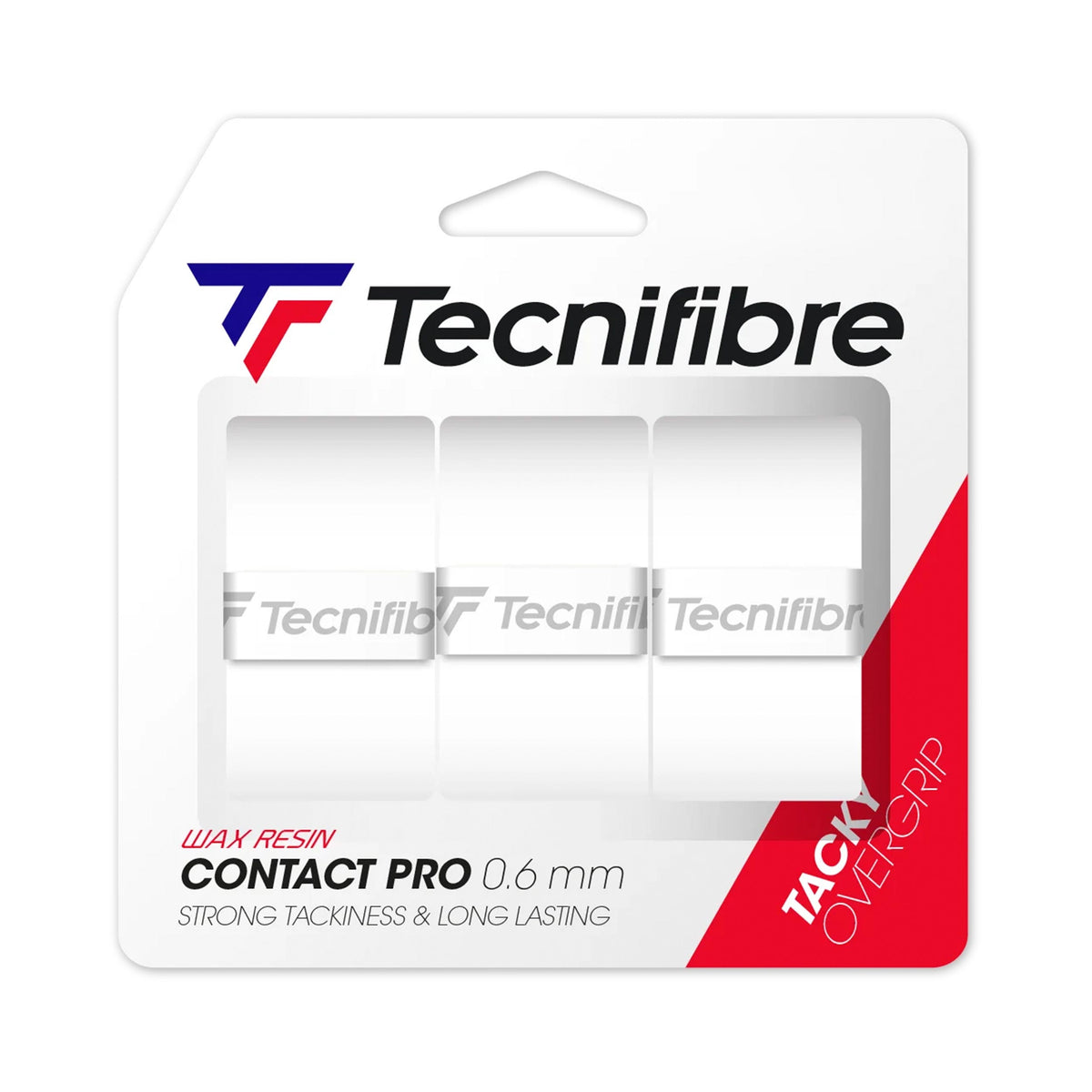Tecnifibre Contact Pro Weiss 3 Pack-White
