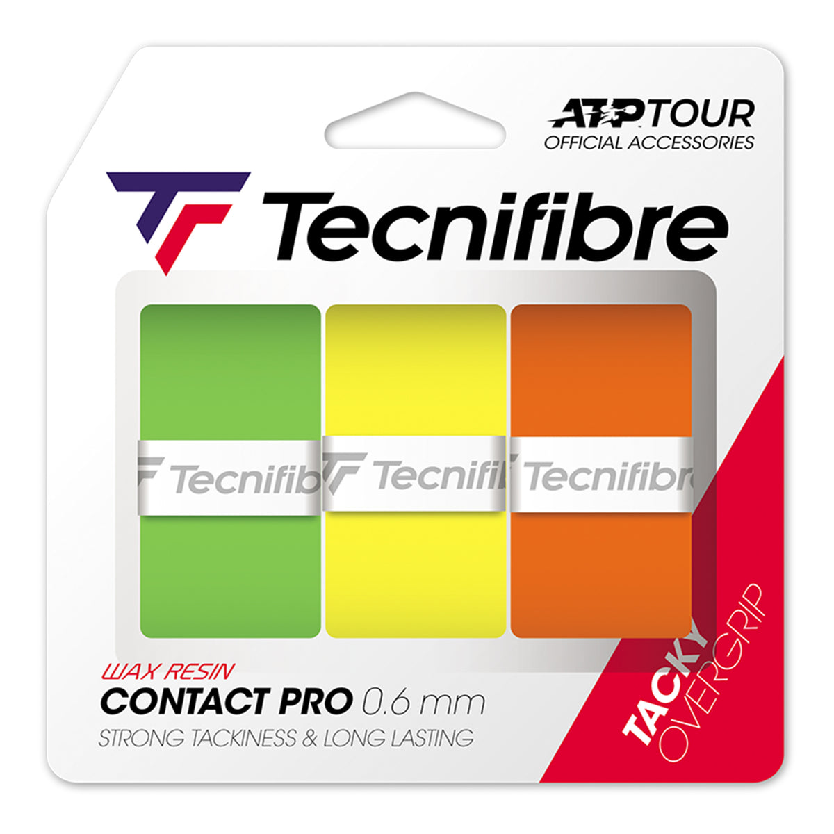 Tecnifibre Contact Pro Farbmix 3er 3 Pack-Multicoloured
