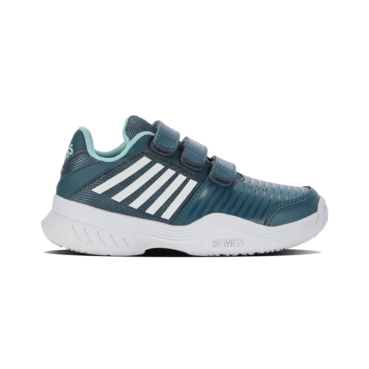 K-Swiss Court Express Strap Omni Allcourtschuh Kinder-petrol,weiß
