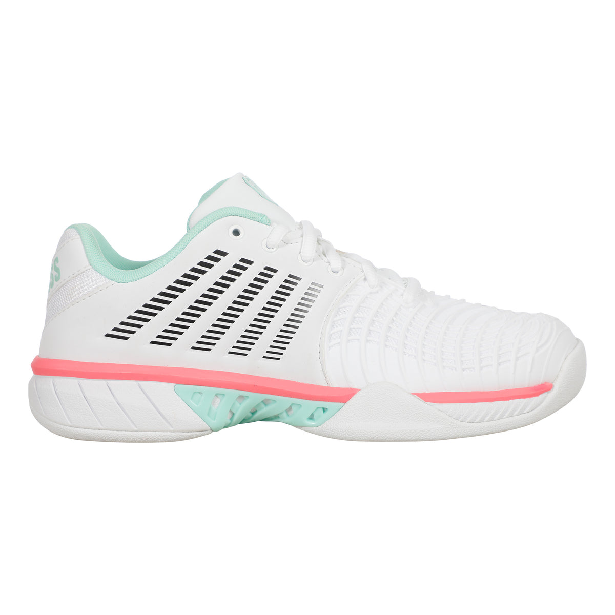 K-Swiss Express Light 3 Carpet Shoe Women-White,Multicoloured