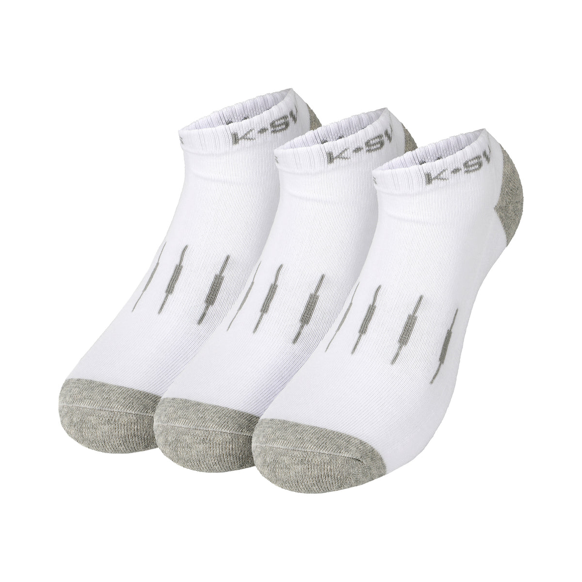 K-Swiss Tennissocken 3er Pack Damen-Weiß,Hellgrau
