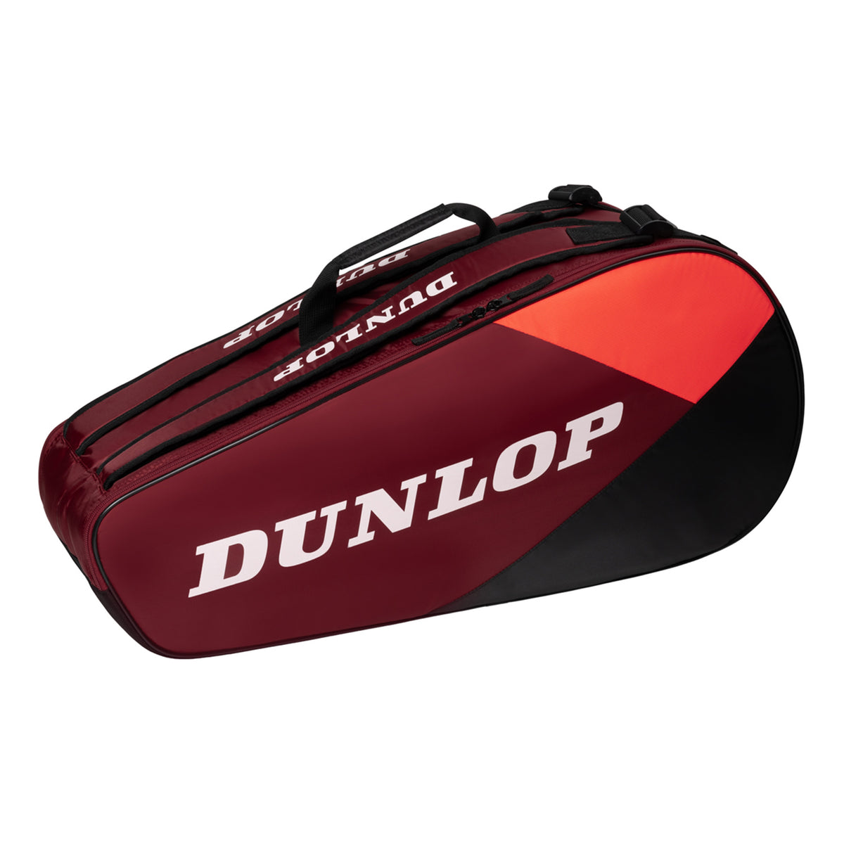 Dunlop Performance CX Club Racket Bag 6 Pack-Black,Red