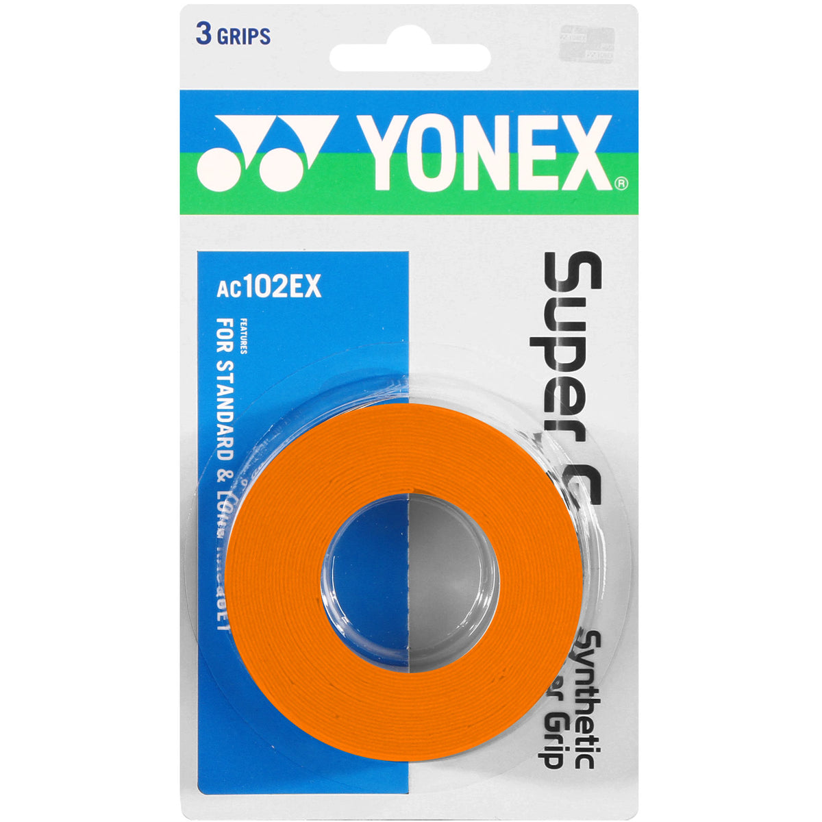 Yonex Super Grap 3 Pack - orange
