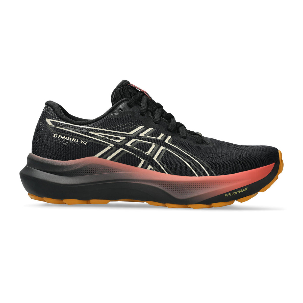 ASICS GT-2000 14 GTX Stability Running Shoe Women-Black,Cream