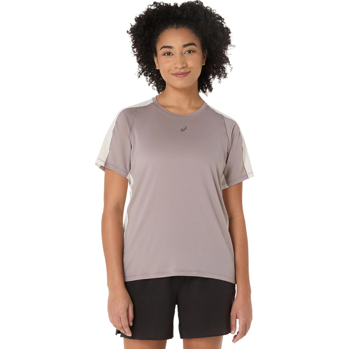 ASICS Fujitrail Elite Laufshirt Damen-grau, beige